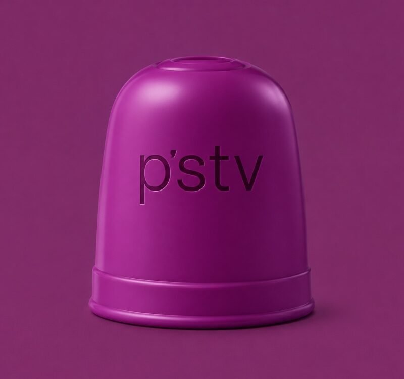 PSTV probiotics pod with raspberry fruit powder