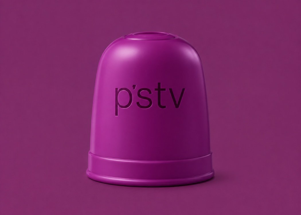PSTV probiotics pod with raspberry fruit powder