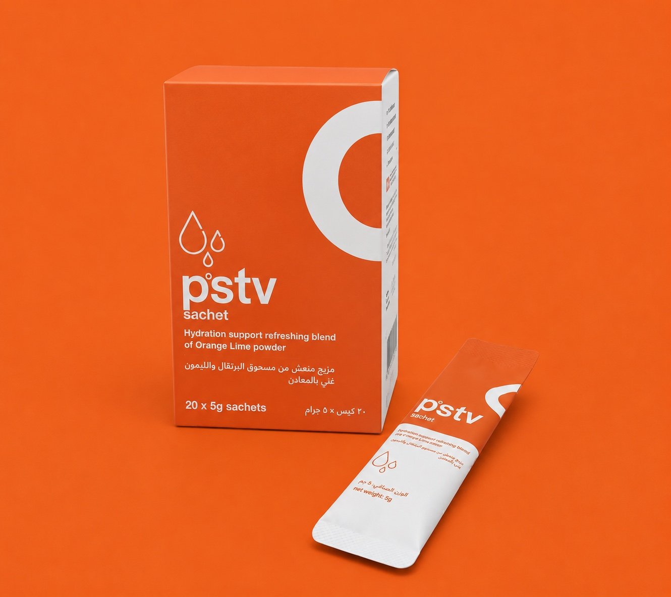 PSTV Hydrating Orange Lime sachets